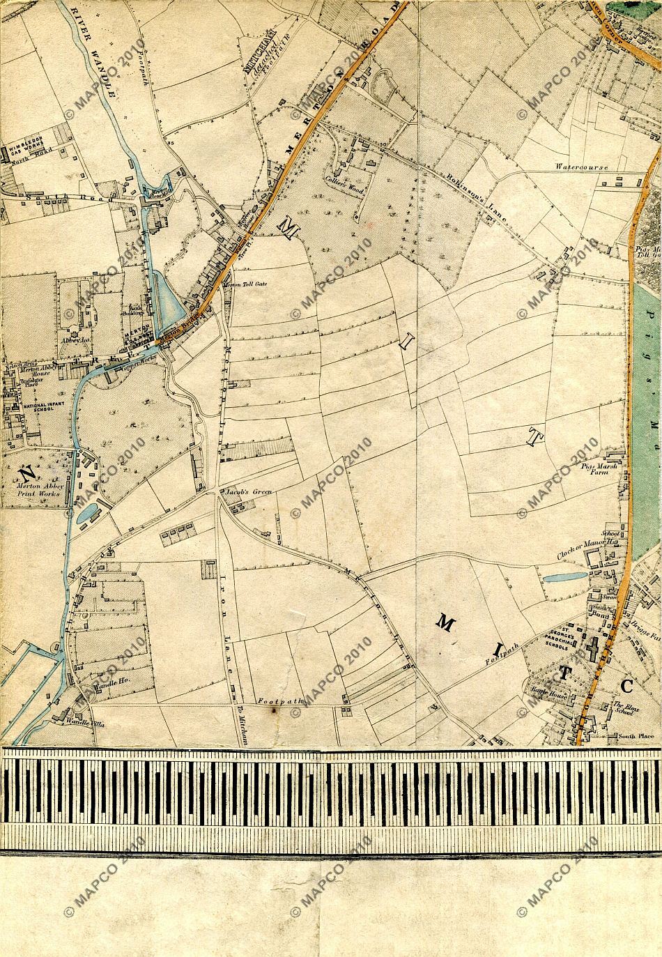 Stanford’s Library Map Of London And Its Suburbs 1864, With Railway ...